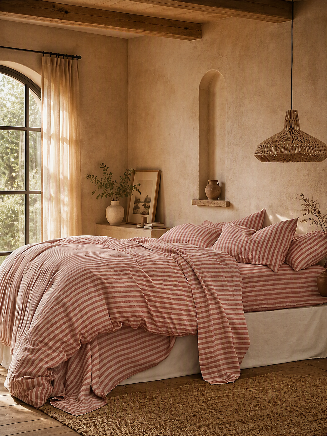 Classic Striped Pure Cotton Bedding Set