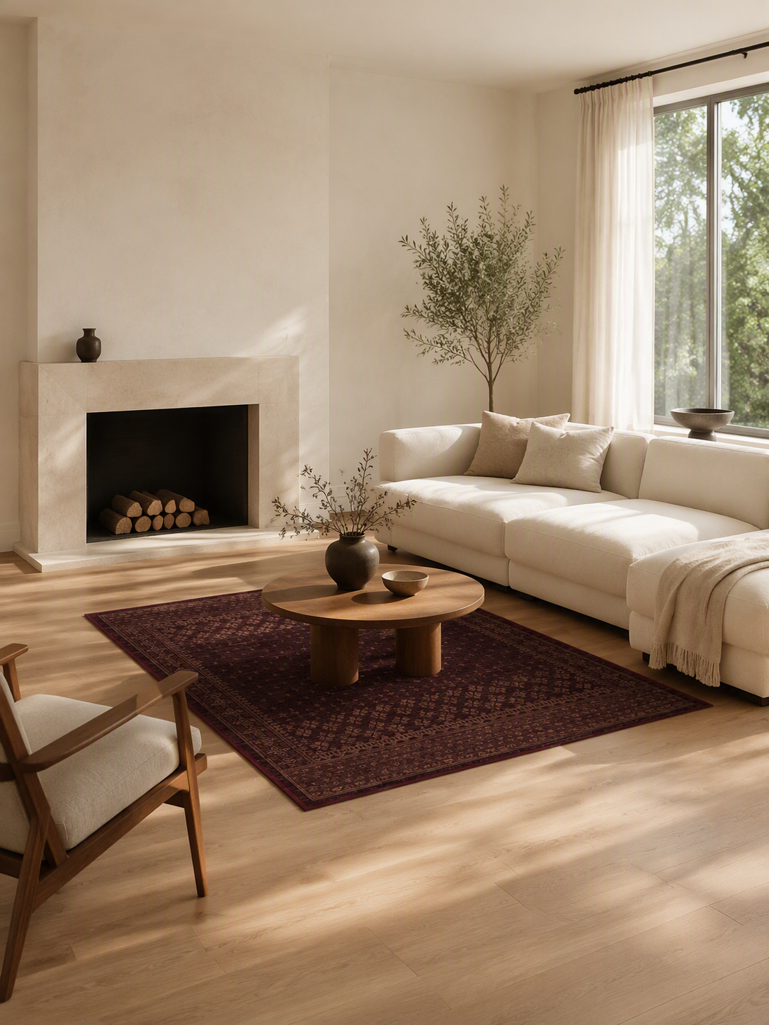 Geometric Low Pile Area Rug