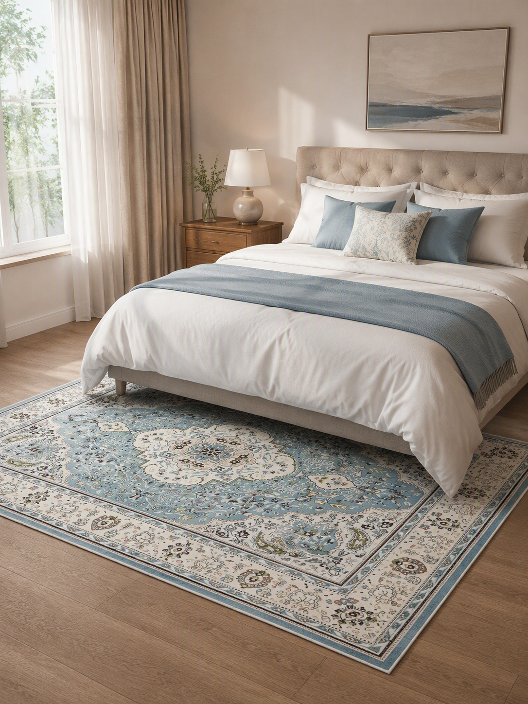 Persian Medallion Decorative Area Rug