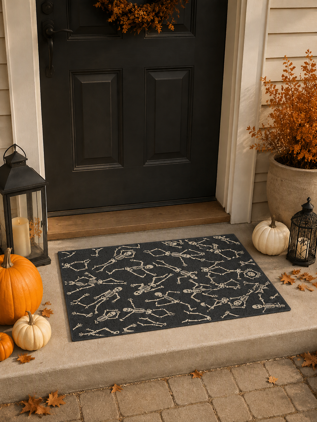 Halloween Skeleton Decorative Area Rug