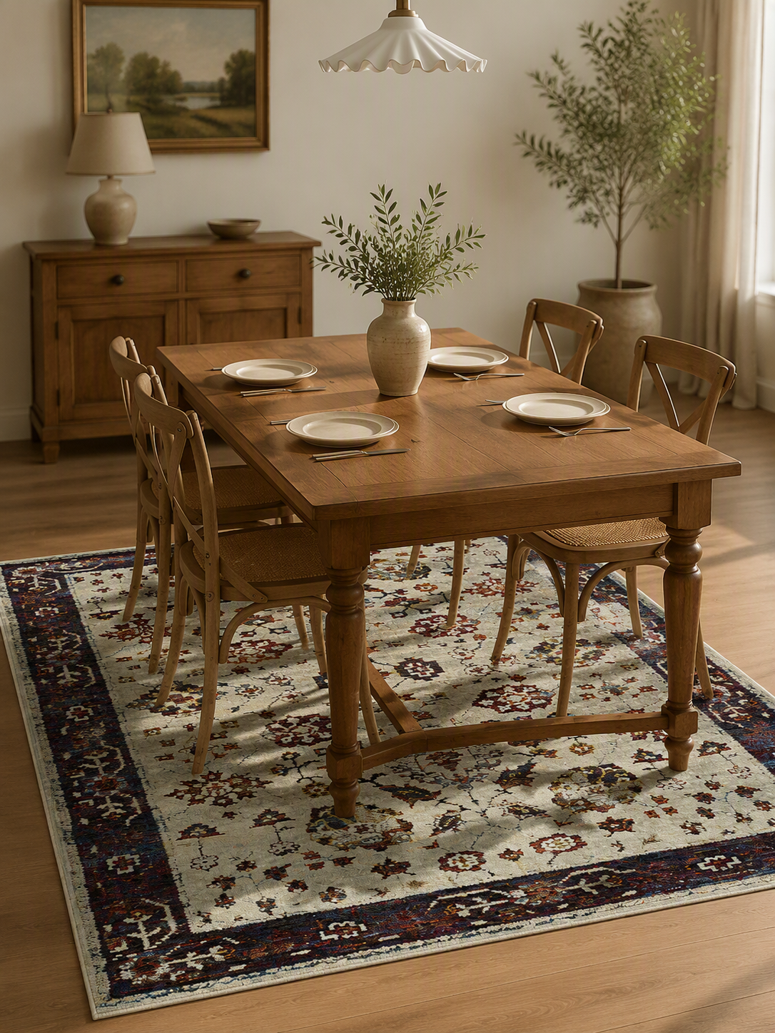 Traditional Bohemian 5 Available Sizes Area Rug