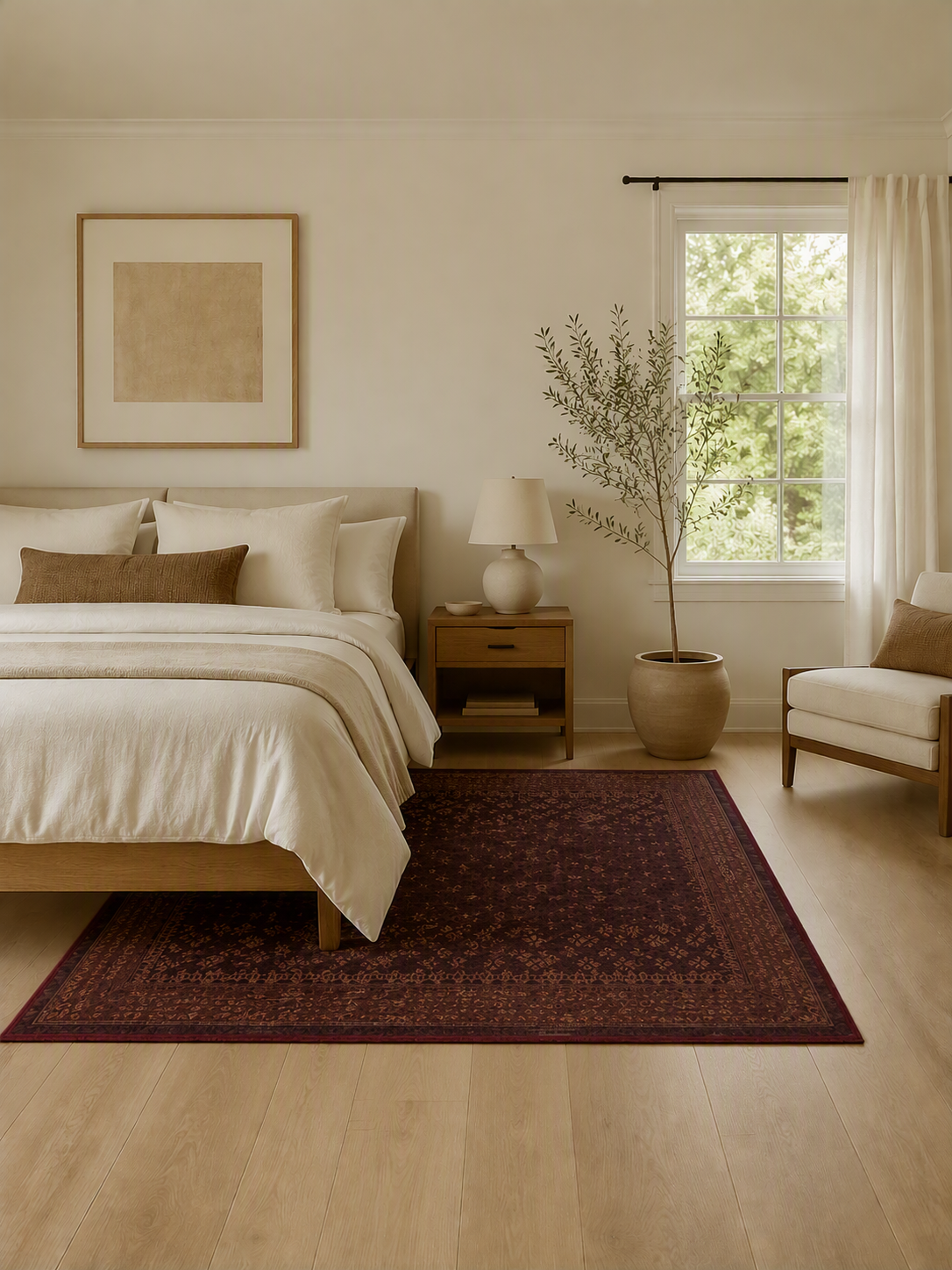 Geometric Low Pile Area Rug