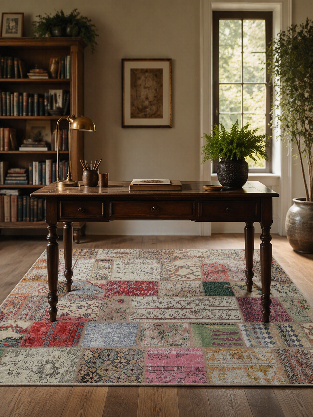 Patchwork Boho Area Rug