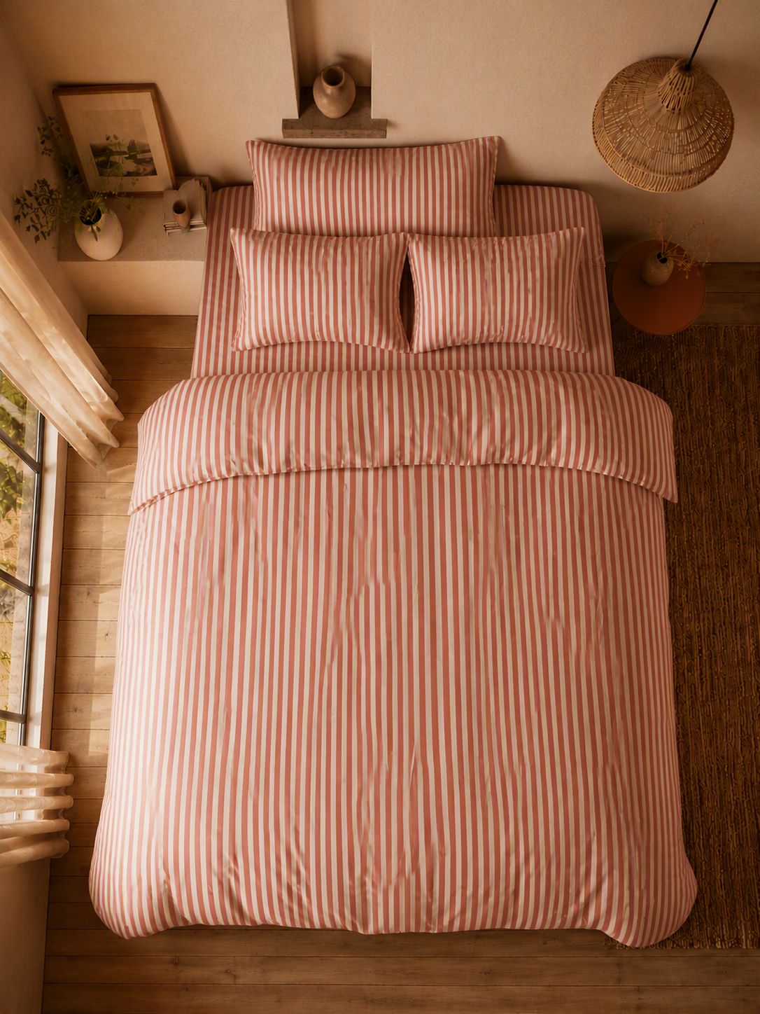 Classic Striped Pure Cotton Bedding Set