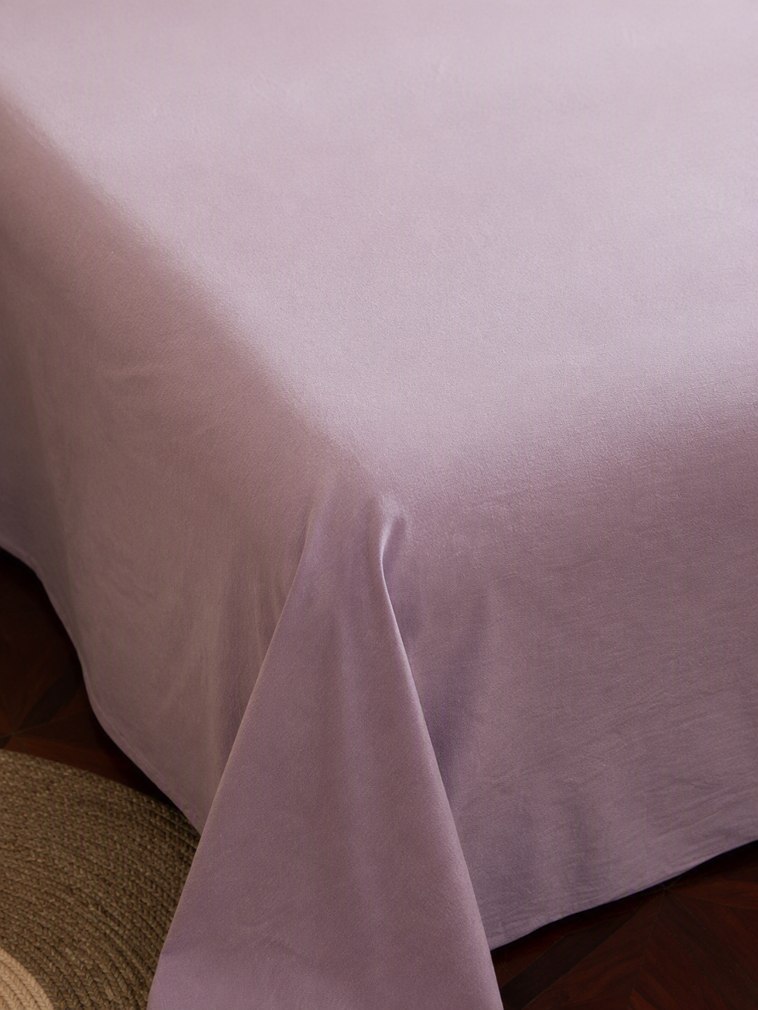 5-Piece Vintage Ditsy Floral Olive Green & Lavender Reversible Bedding Set