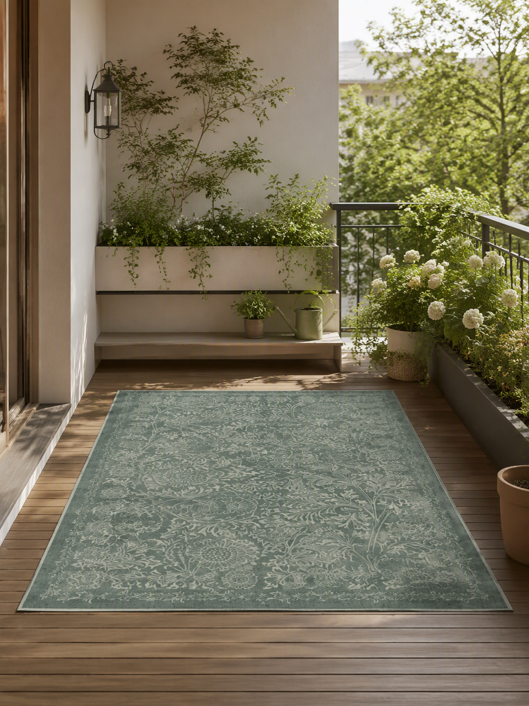 Botanical Floral Area Rug
