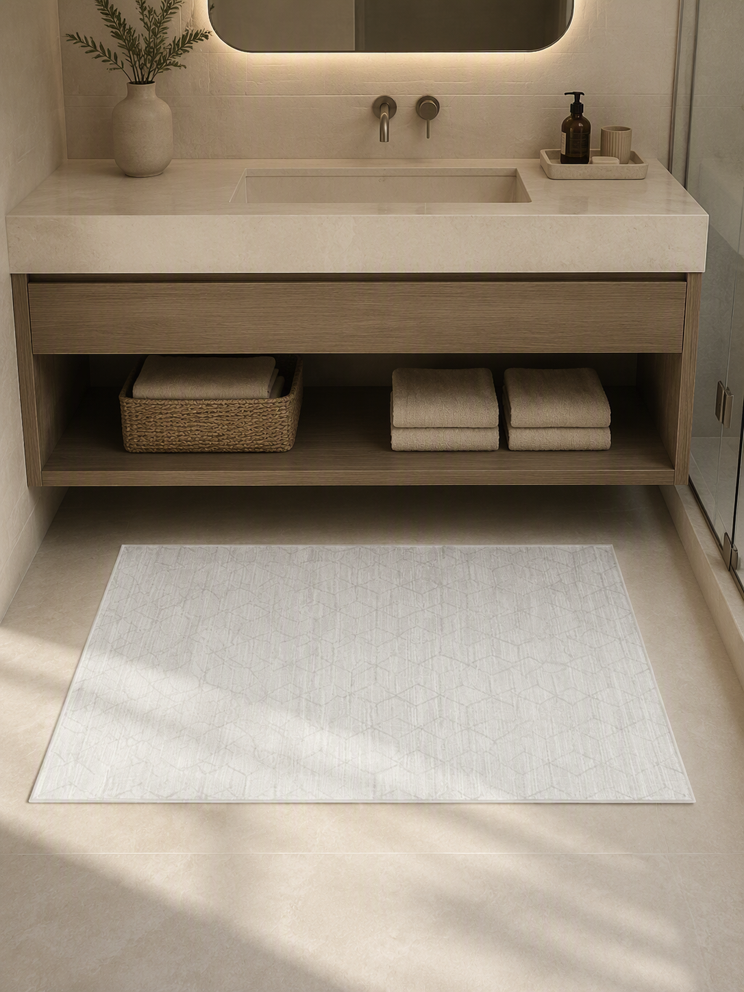 Geometric Washable Area Rug