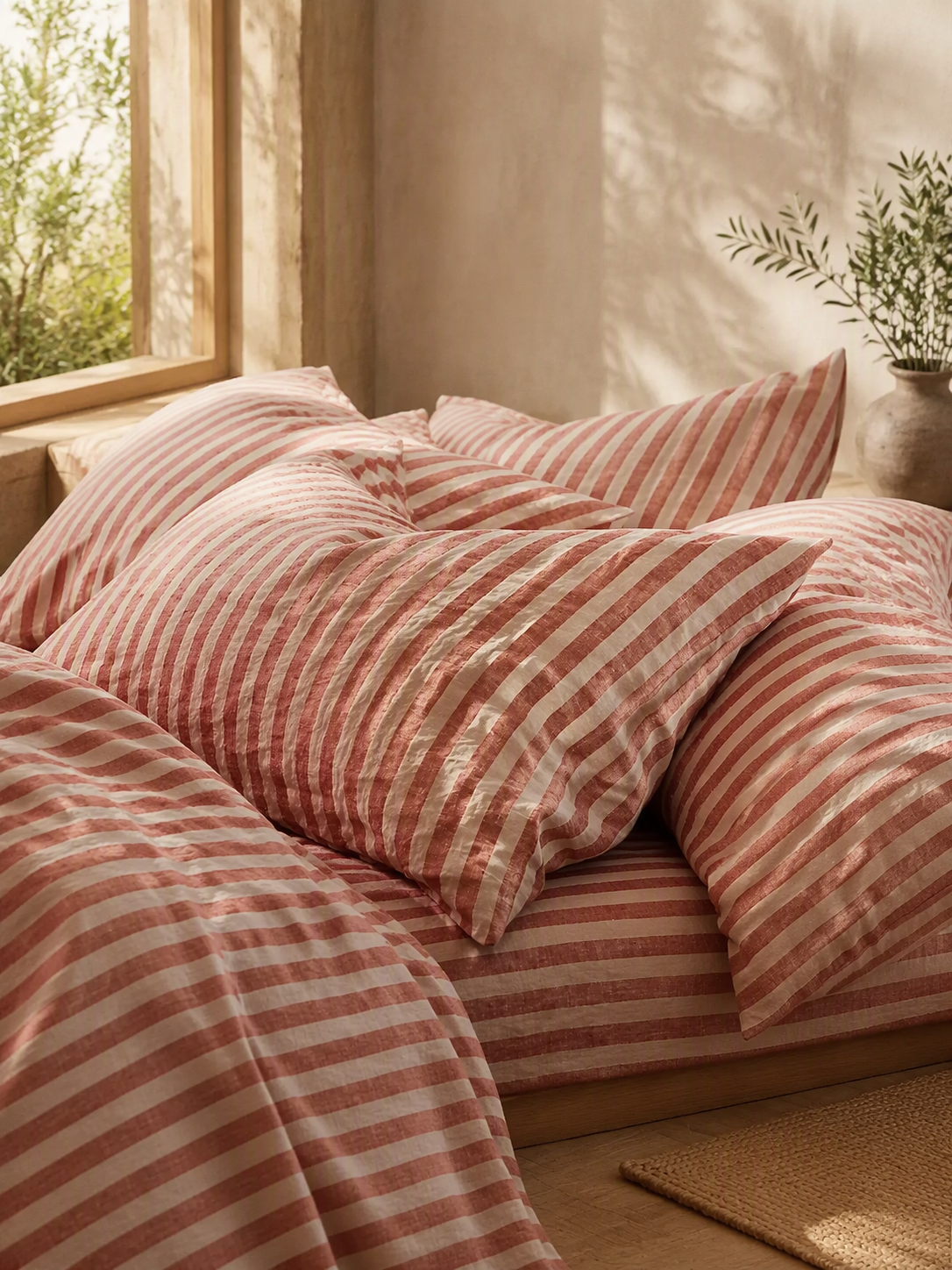 Classic Striped Pure Cotton Bedding Set