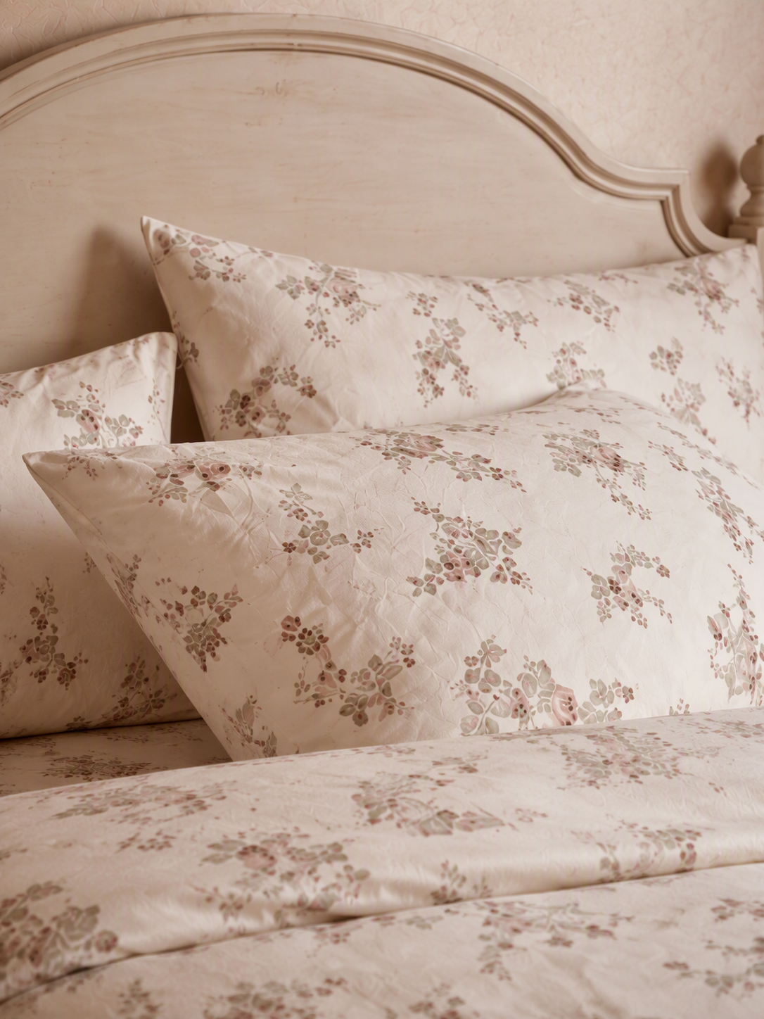 French Romance Floral Pure Cotton 5-Piece Bedding Set