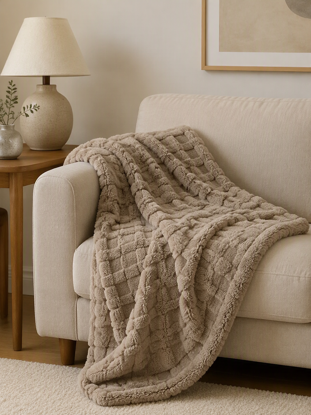 3D Square Plush Blanket