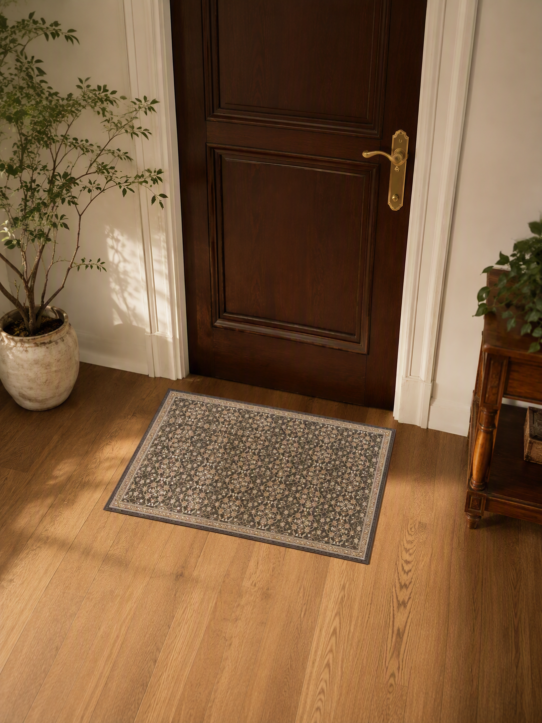 Vintage Persian Floral Washable Area Rug