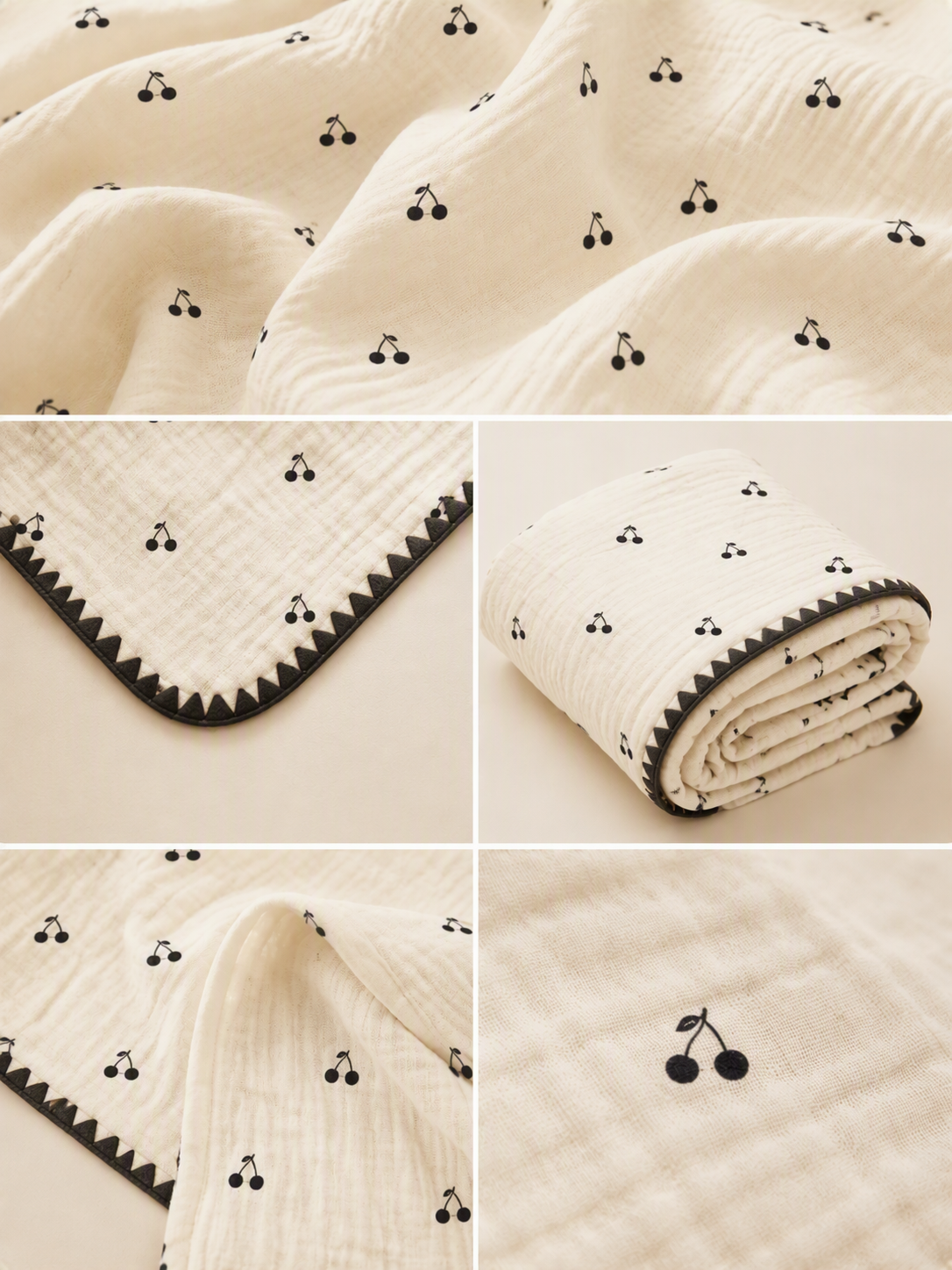 Pure Cotton Skin‑Friendly Dainty Tiny Floral Blanket