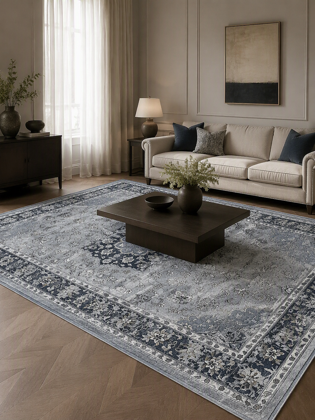 Oriental Medallion Area Rug