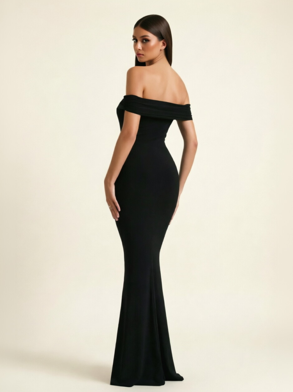Off-the-Shoulder Mermaid Evening Dress