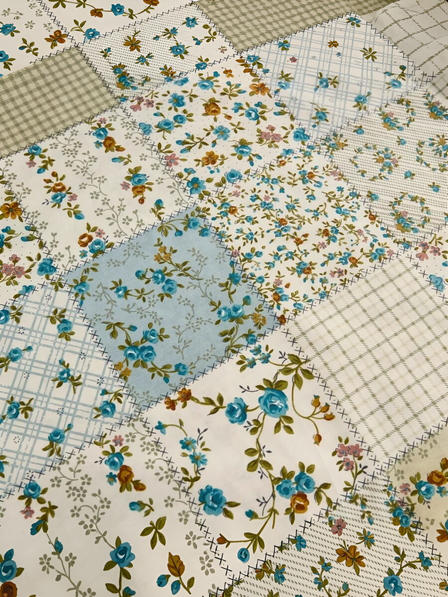 Patchwork Floral Pure Cotton 5‑Piece Pure Cotton Bedding Set