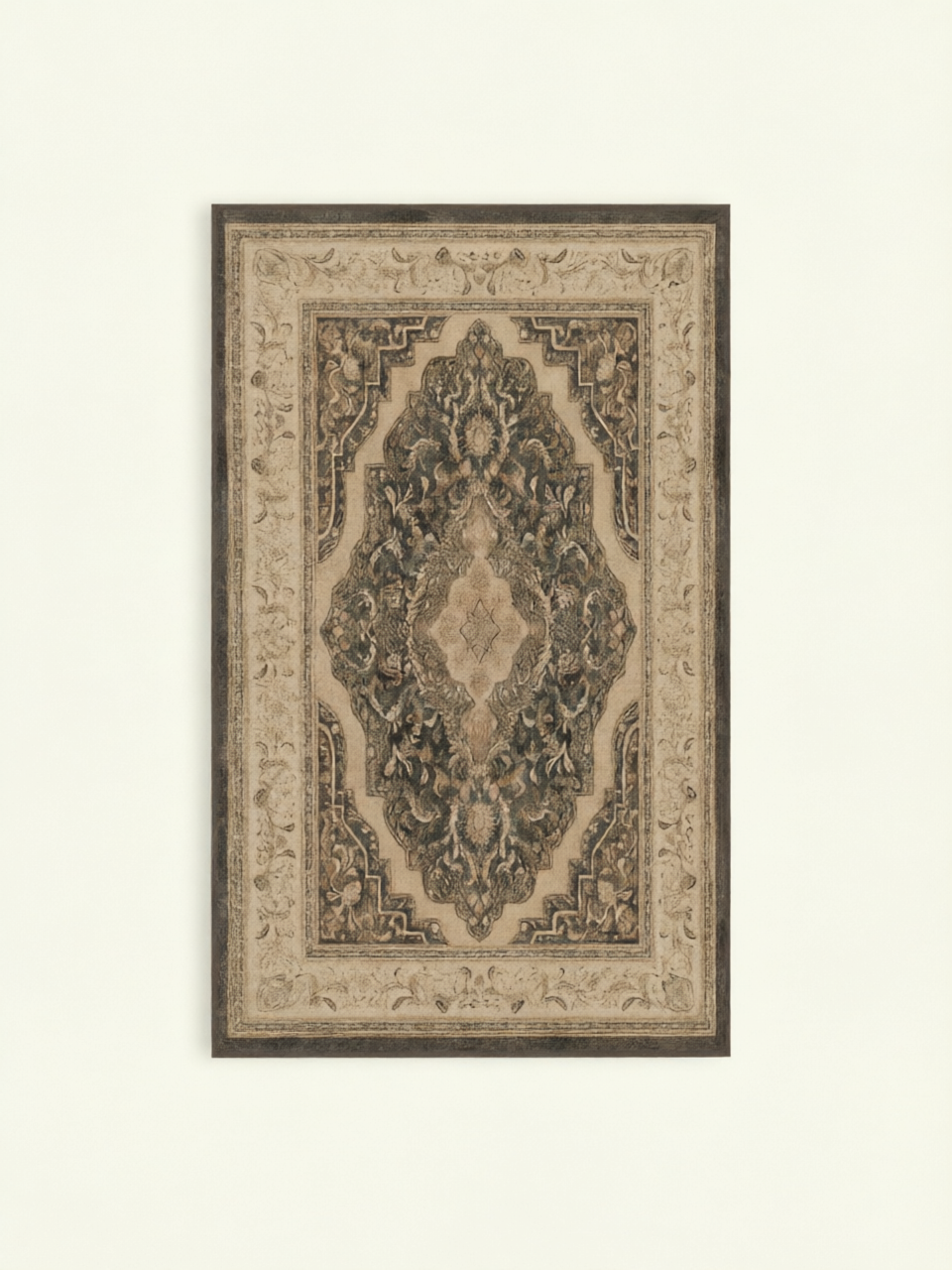 Vintage Oriental Medallion Washable Area Rug