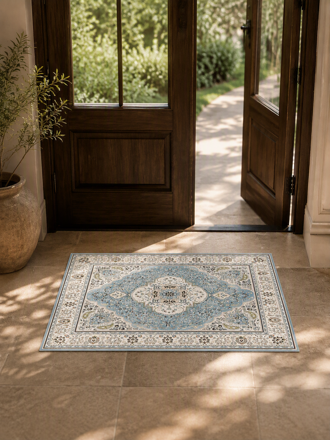 Persian Medallion Decorative Area Rug
