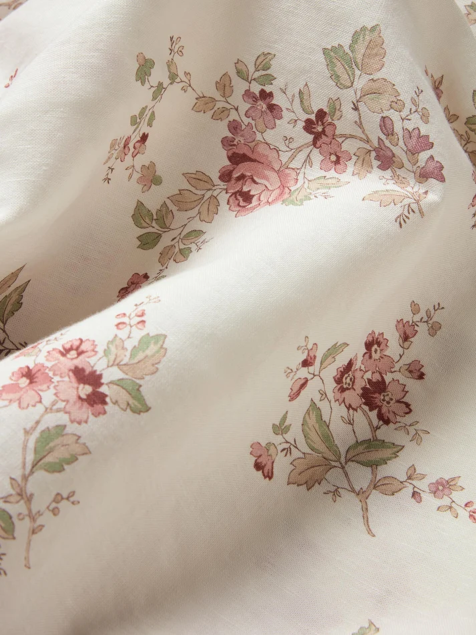 French Romance Floral Pure Cotton 5-Piece Bedding Set