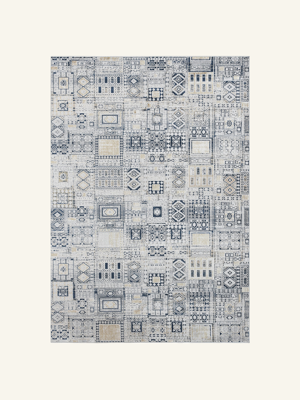 Boho Patchwork Geometric Area Rug
