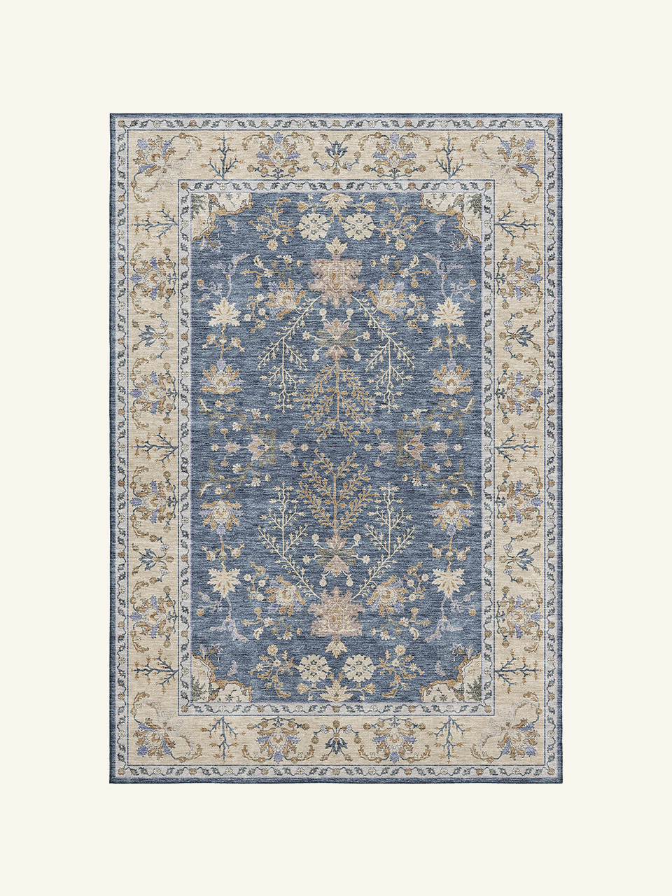 Classic Oriental Floral Woven Area Rug