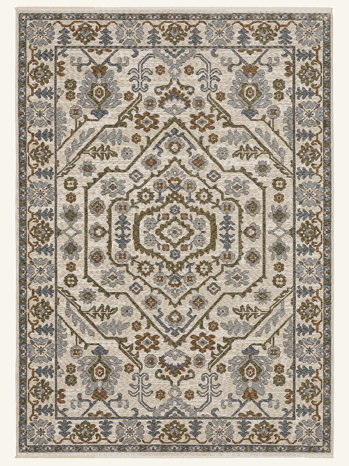 Vintage Oriental Medallion Area Rug
