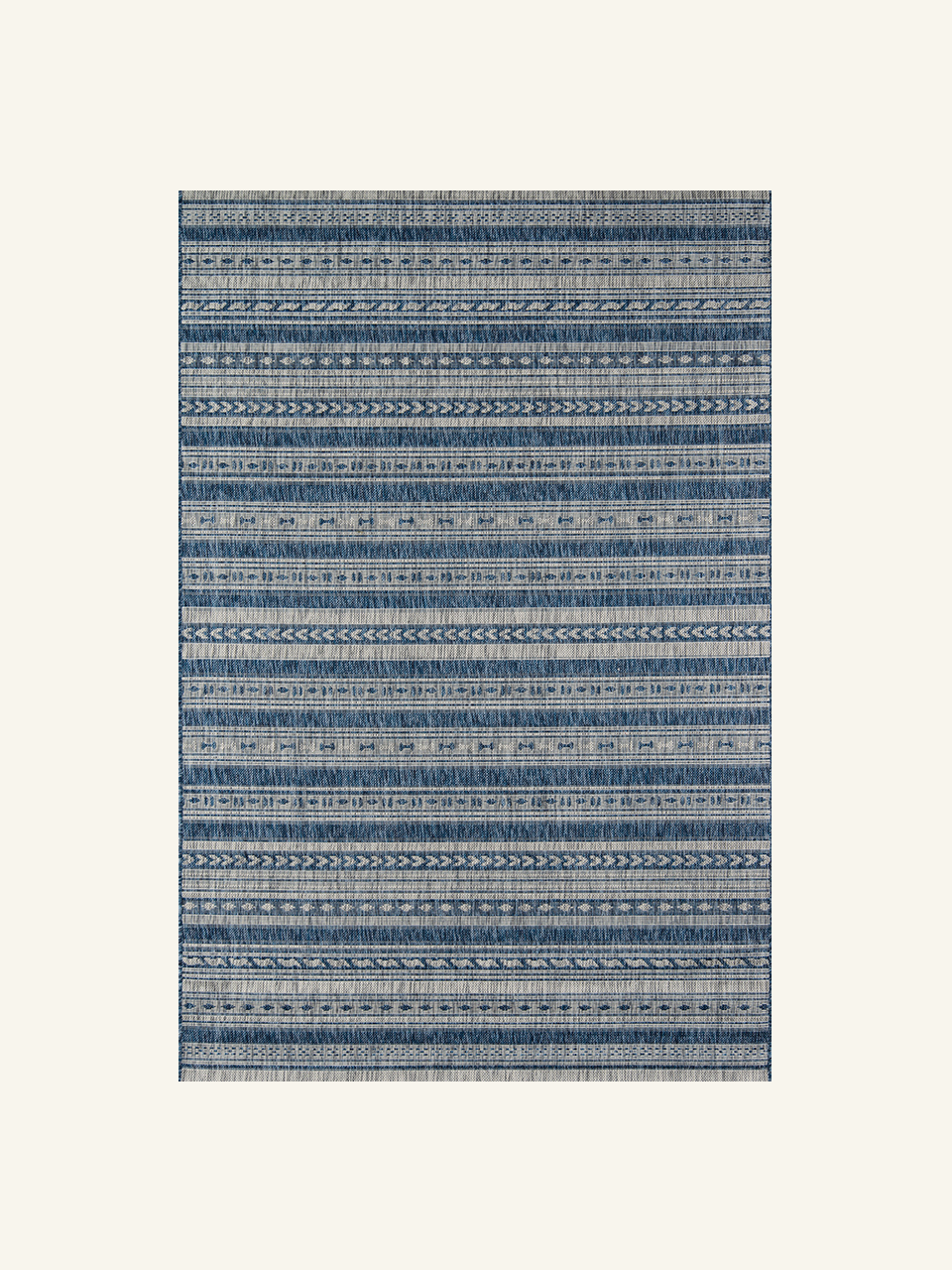 Bohemian Striped Short‑Pile Household Area Rug