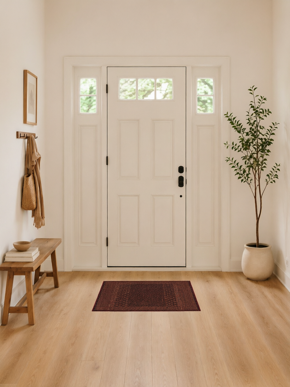 Geometric Low Pile Area Rug