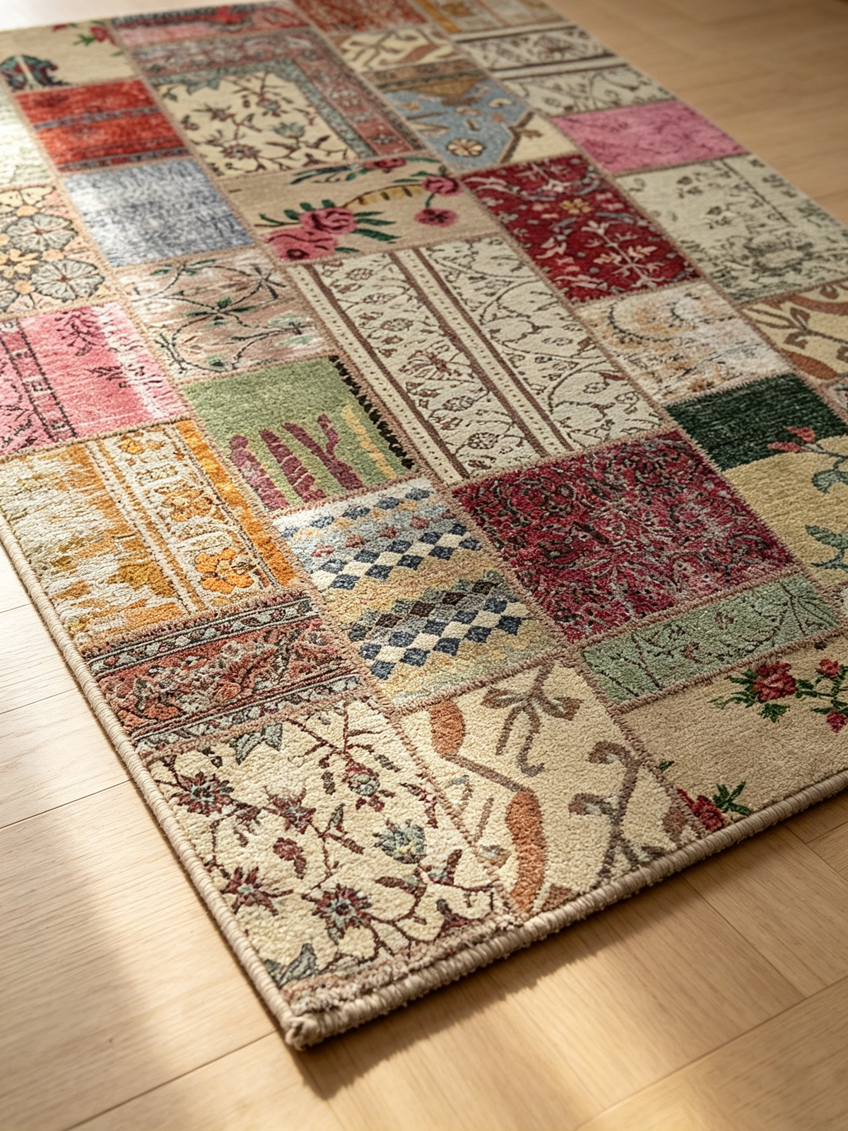 Patchwork Boho Area Rug