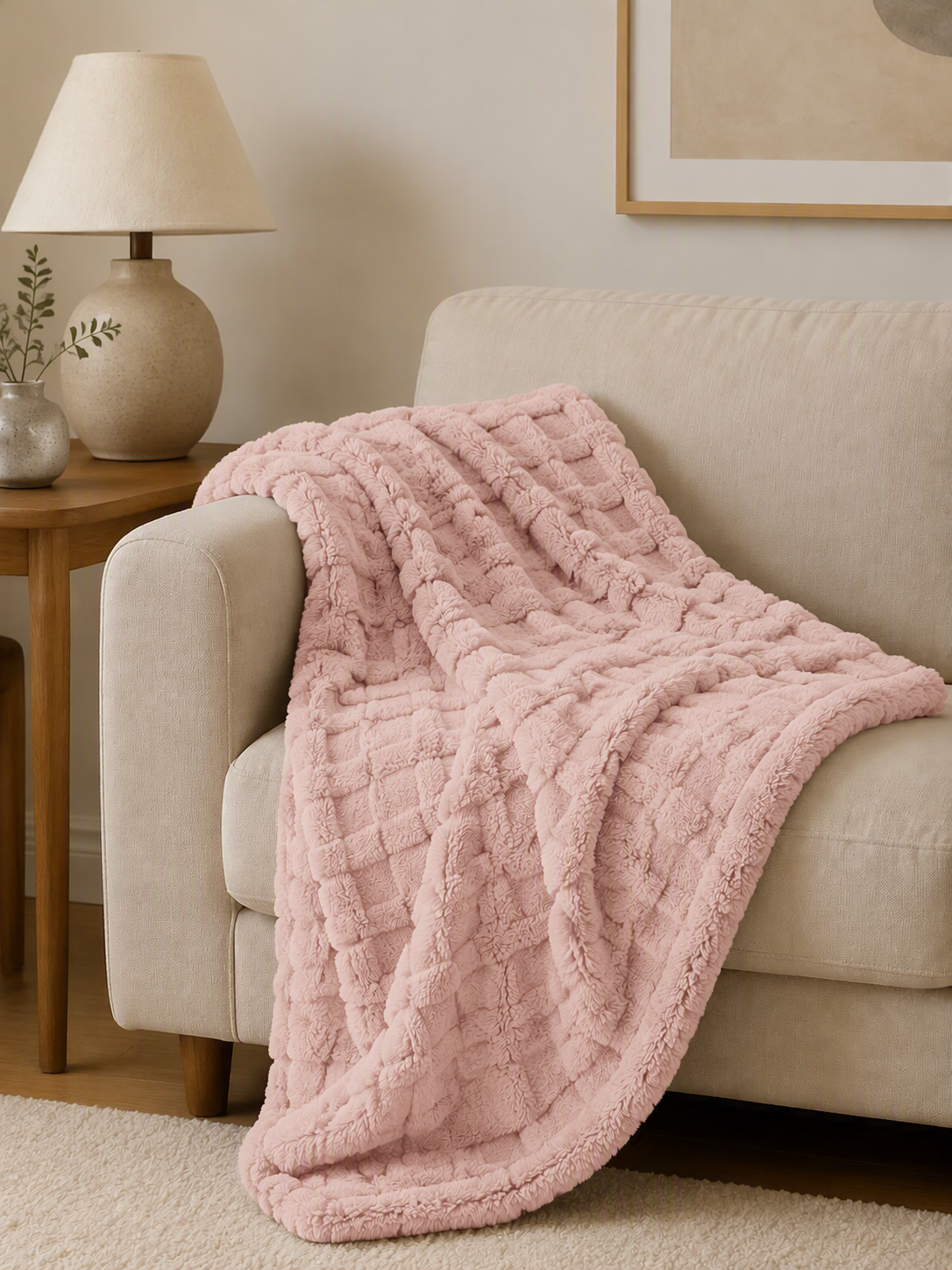 3D Square Plush Blanket