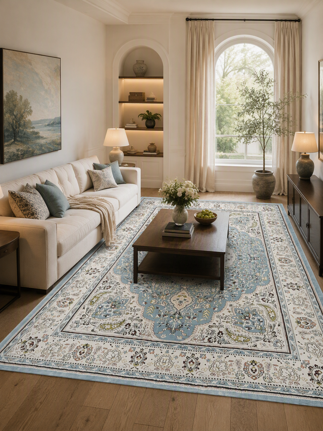 Persian Medallion Decorative Area Rug