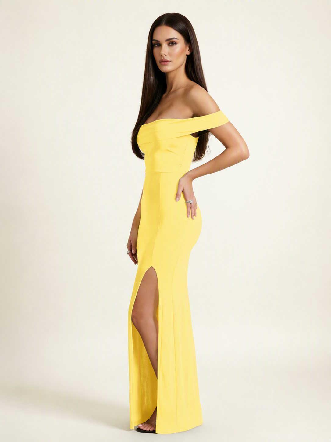 Off-the-Shoulder Mermaid Evening Dress
