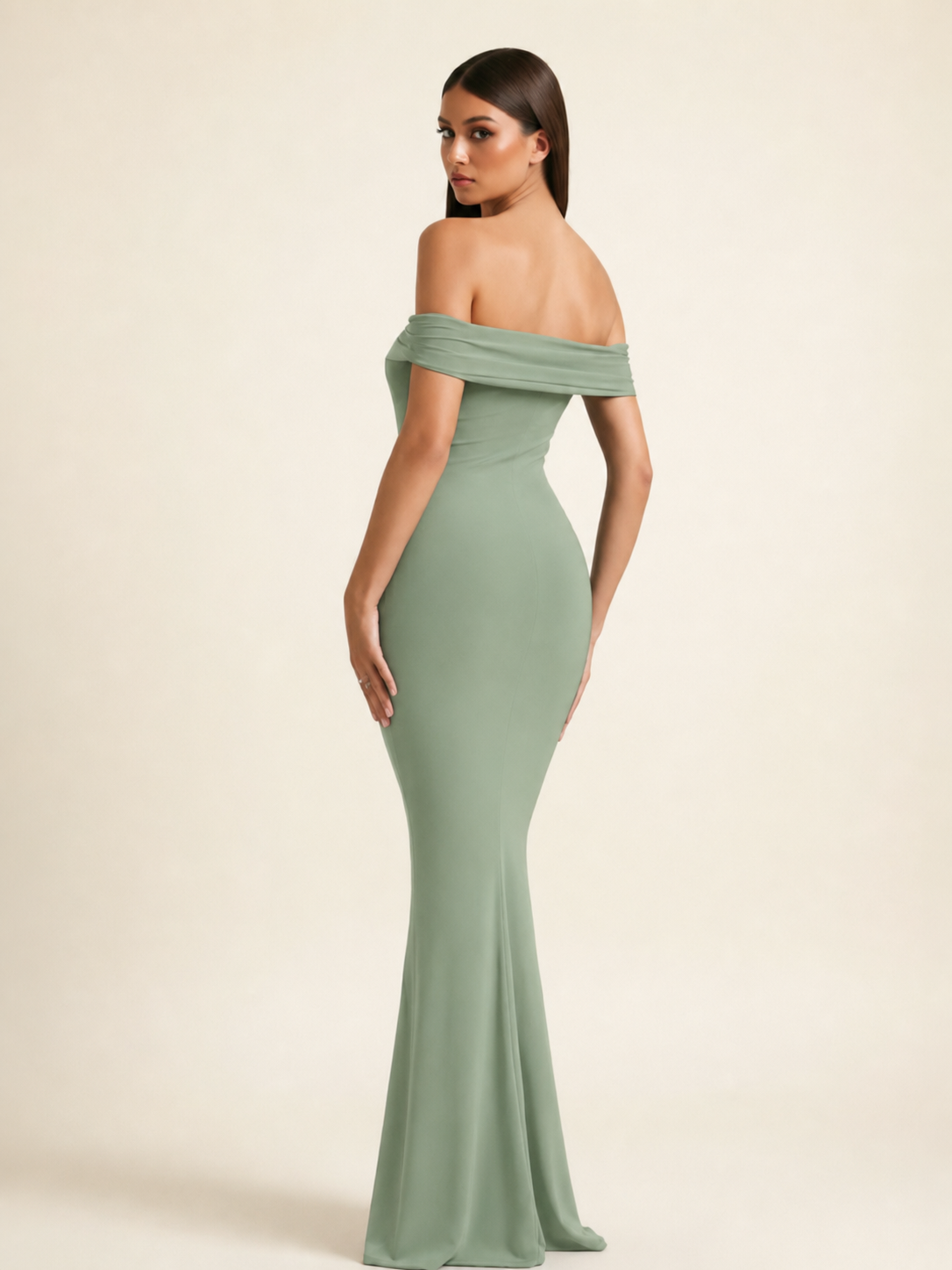 Off-the-Shoulder Mermaid Evening Dress