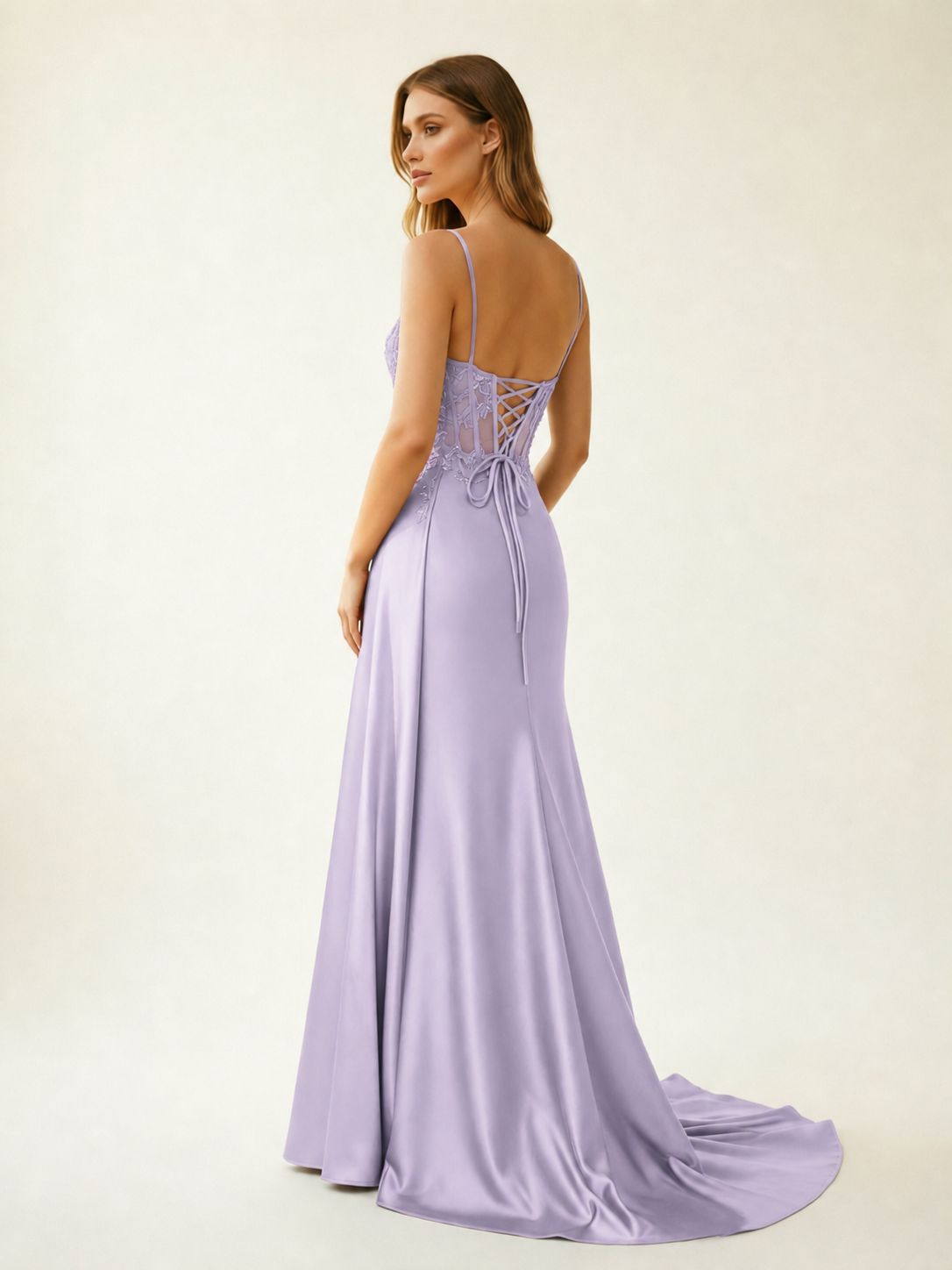 Fine shoulder-boned sequined halter dress