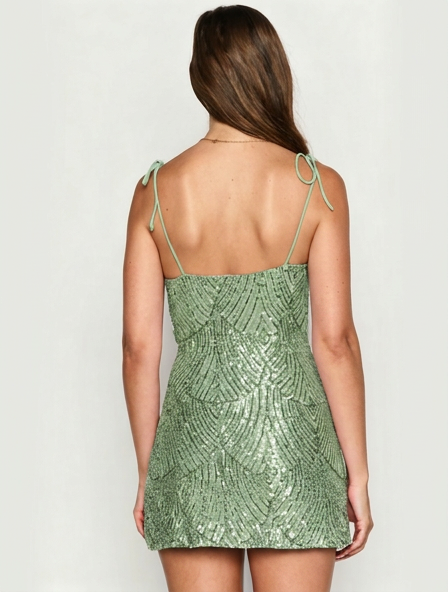 Sequin Corset Bodycon Mini Dress