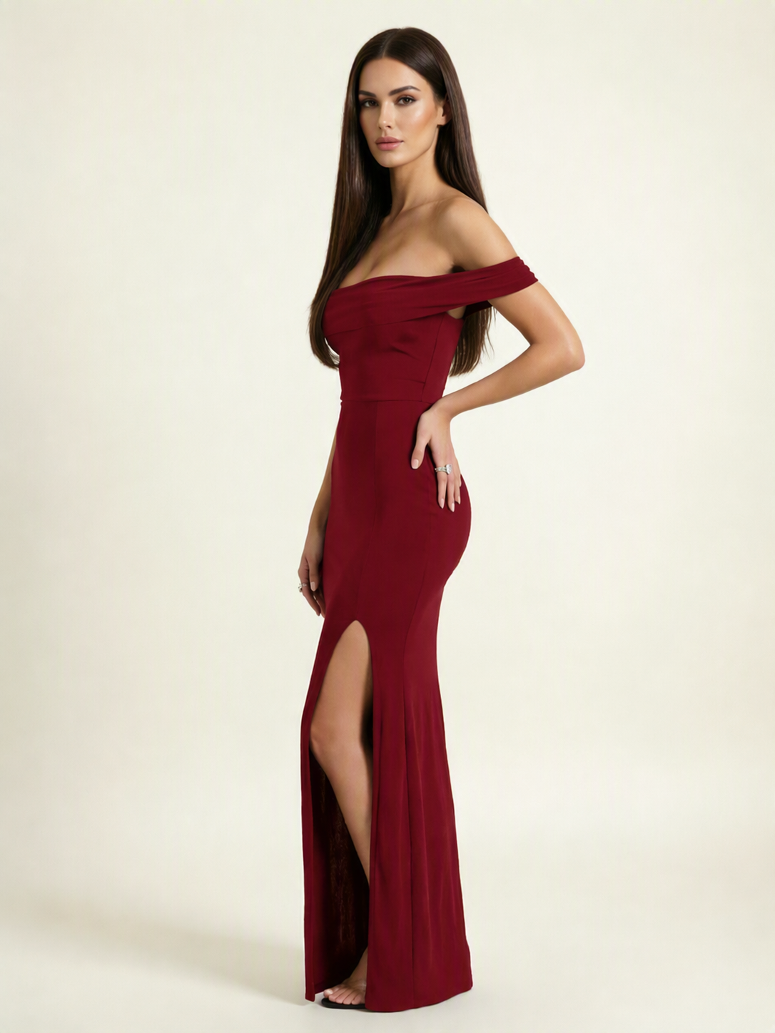 Off-the-Shoulder Mermaid Evening Dress