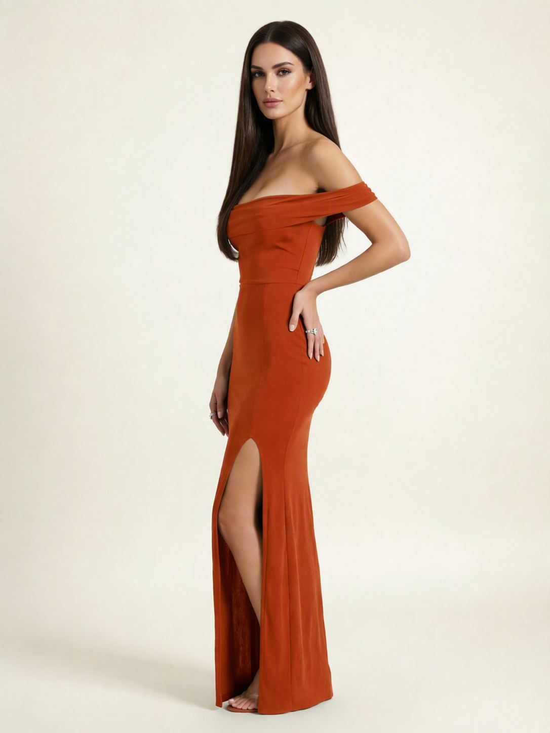 Off-the-Shoulder Mermaid Evening Dress