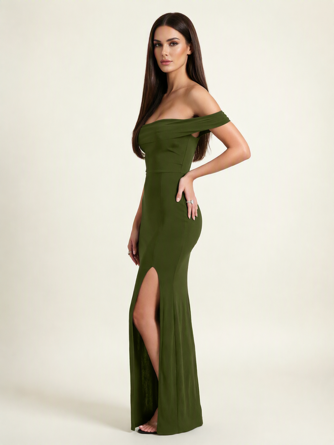 Off-the-Shoulder Mermaid Evening Dress