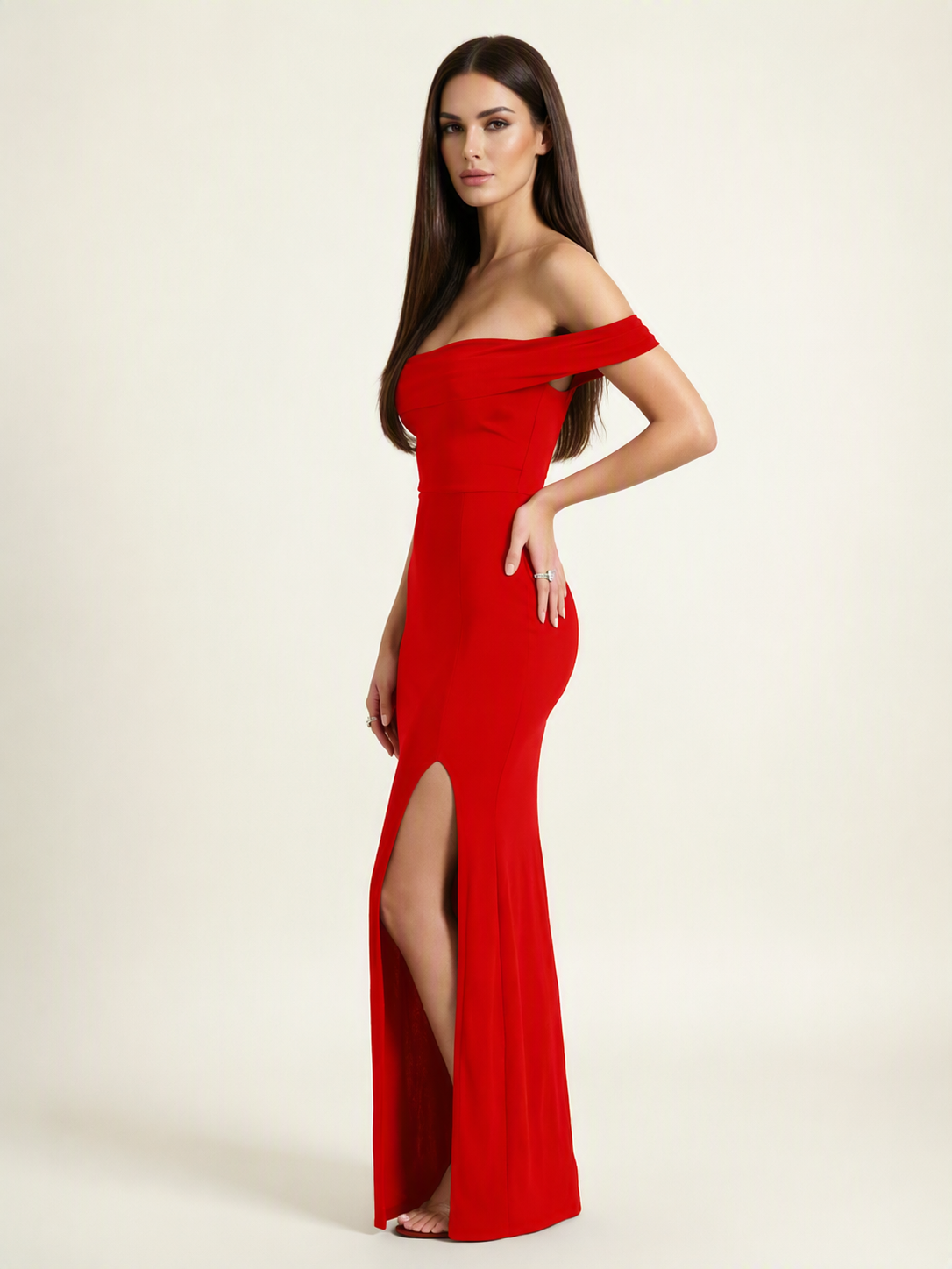 Off-the-Shoulder Mermaid Evening Dress