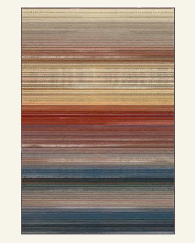 Gradient Striped Washable Non-Slip Area Rug