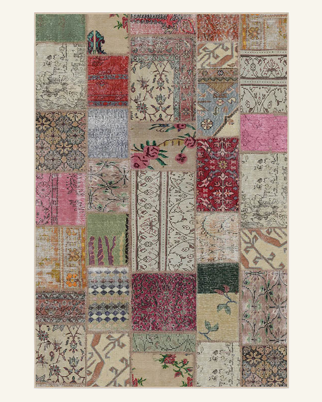Patchwork Boho Area Rug