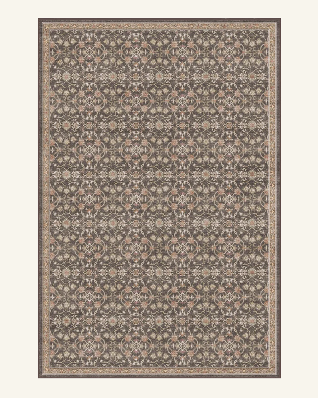 Vintage Persian Floral Washable Area Rug