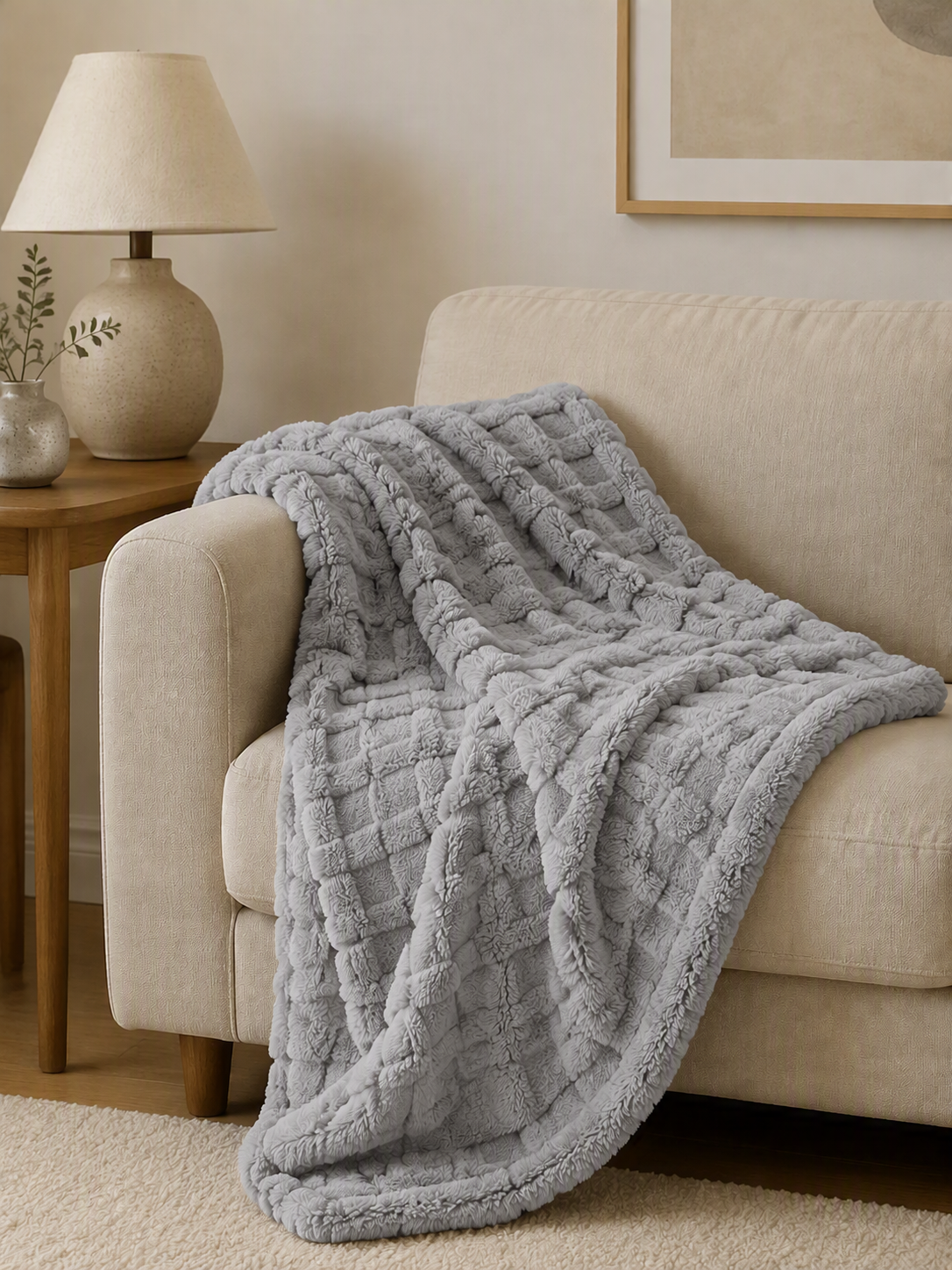3D Square Plush Blanket